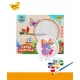 Set de pictura Plaster Painting cu 6 culori-Fluture