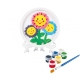 Set de pictura Plaster Painting cu 6 culori- Flori