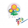 Set de pictura Plaster Painting cu 6 culori- Flori