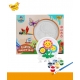 Set de pictura Plaster Painting cu 6 culori- Flori