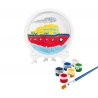 Set de pictura Plaster Painting cu 6 culori- Barca