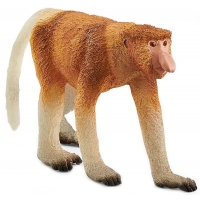Figurina pictata manual Schleich Wild Life Maimuta cu nasul lung 9.8 cm