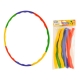 Cerc de gimnastica pentru fitness si masaj demontabil, 26 cm, Multicolor