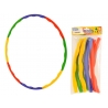 Cerc de gimnastica pentru fitness si masaj demontabil, 26 cm, Multicolor