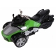 Macheta tricicleta Can-Am Spyder cu lumini si sunete, Verde 15 cm