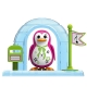 Set pinguin interactiv DigiPenguins cu iglu