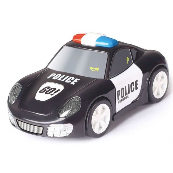 Masina interactiva de politie atinge si pleaca