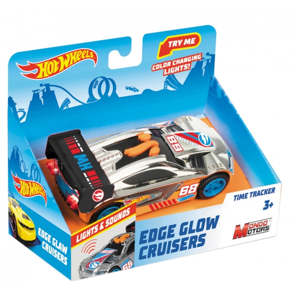 Masinuta de curse Hot Wheels cu lumini si sunete, Time Tracker