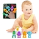 Set 5 figurine pentru deget din cauciuc moale - Dinozauri