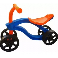Bicicleta fara pedale Ride-on Domnul Bugy 34.5 cm, Portocaliu-Albastru