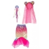 Costumas de sirena cu fustita, diadema si bagheta magica, Toi-Toys