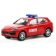 Macheta metalica Welly 1:34 Porsche Cayenne Turbo Pompieri