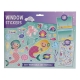 Set 150 de stickere pentru geam reutilizabile, Sirene
