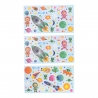 Set 150 de stickere pentru geam reutilizabile, Spatiu