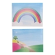 Set 150 de stickere pentru geam reutilizabile, Unicorn