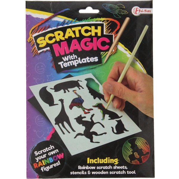 Jucarie interactiva carnetel razuibil Scratch Magic cu animale