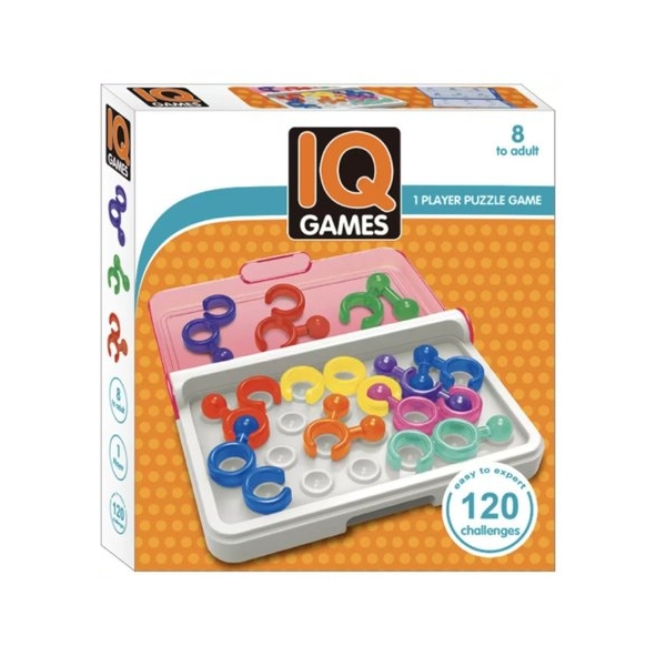 Joc de logica Inele colorate IQ Games, cu 120 de provocari
