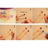 Set creativ cu accesorii pentru realizarea bratarilor din elastic, Fluture