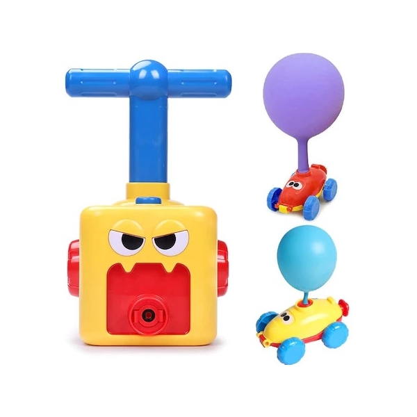 Jucarie -Pompa de umflat baloanele cu masinute