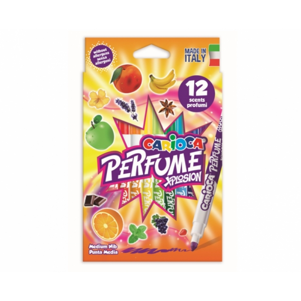 Set 12 markere parfumate - Carioca