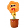 Jucarie Floare Dansatoare- Tip Cactus, Danseaza, Canta, Vorbeste, Cablu USB, Multicolor