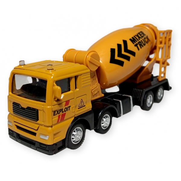 Jucarie Vehicul utilitar metalic - Utilaj de constructie Betoniera, 20cm