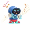 Robot dansator Interactiv cu telecomanda si lumini, Albastru, 18 cm