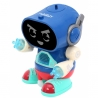 Robot dansator Interactiv cu telecomanda si lumini, Albastru, 18 cm