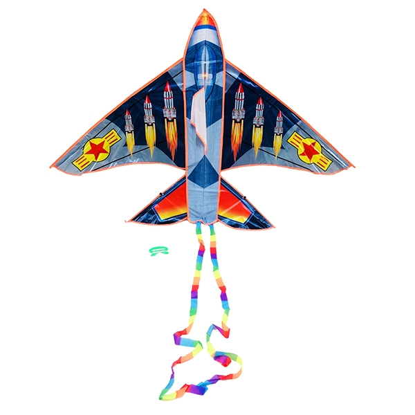 Jucarie de exterior, Zmeu urias cu imprimeu colorat model racheta, 160 cm