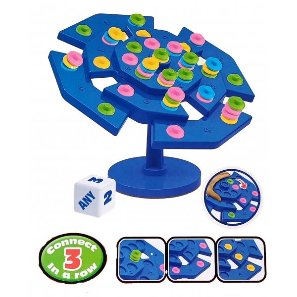 Joc de echilibru a pionilor , 3 in rand , 35 cm