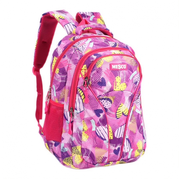 Ghiozdan Multicolo, 4 coompartimente, 43 cm