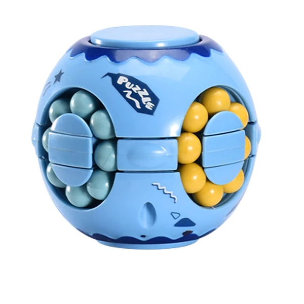 Jucarie antistres cub magic interactiv Magic Bean, Albastru