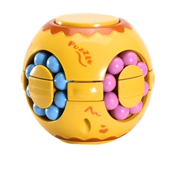 Jucarie antistres cub magic interactiv Magic Bean, Galben