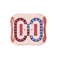 Jucarie antistres rotativa tip puzzle Magic Bean, Rosu