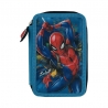 Penar textil 3 fermoare Spider-Man, 21 x 14 x 6.5 cm