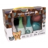 Joc cu popice, 6 popice si 2 Bile, 24 cm