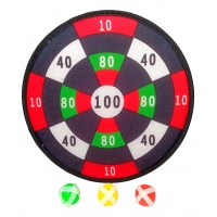 Joc darts cu 3 bile prevazute cu scai, Pentru copii, Multicolor