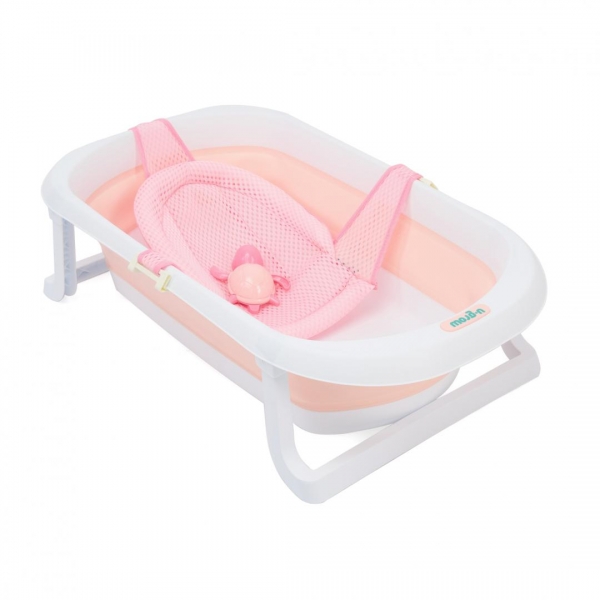 Cadita pentru bebelusi cu reductor si termometru, Roz, U-Grow