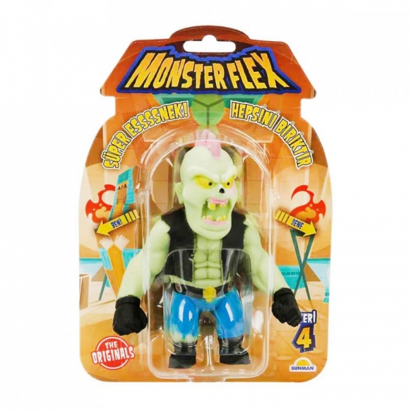 Figurina flexibila Monster Flex- Punk Zombie, 20 cm