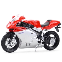 Macheta metalica Welly 1:18 - Motocicleta MV Agusta F4S, 12cm