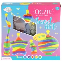 Set de creatie sticlute cu nisip colorat