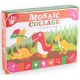 Set creativ colaje mozaic cu 4 planse- Dinozauri