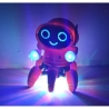 Jucarie interactiva robot cu 6 picioare cu lumini si sunete, Portocaliu
