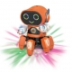 Jucarie interactiva robot cu 6 picioare cu lumini si sunete, Portocaliu