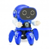 Jucarie interactiva robot cu 6 picioare cu lumini si sunete, Albastru