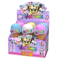 Figurina Unicorn surpriza si accesorii, Seria 2, Unicones, Alb