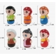 Set 5 figurine pentru deget din cauciuc moale - Familia mea