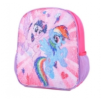 Ghiozdan gradinita 12'' My Little Pony - paiete reversibile