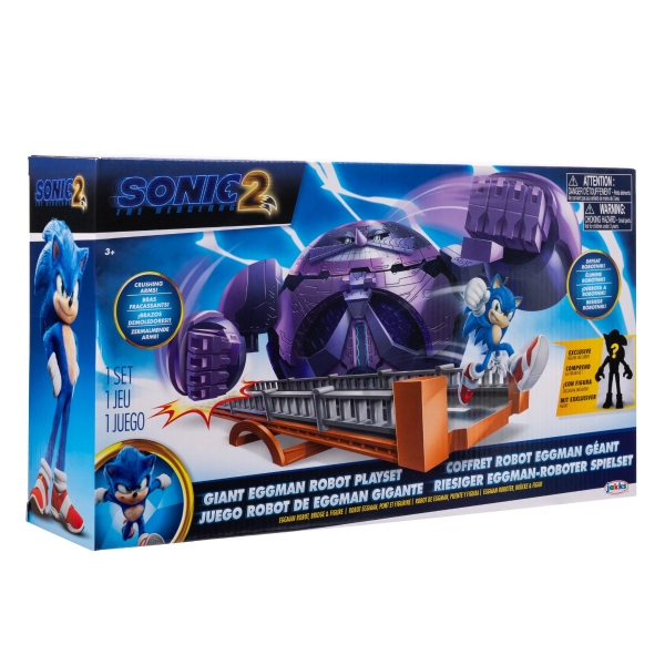 Sonic The Hedgehog 2 Movie  Set de lupta robot cu figurina exclusiva inclusa