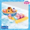 Set de joaca pentru baie barca si familia purcelusilor Peppa Pig
